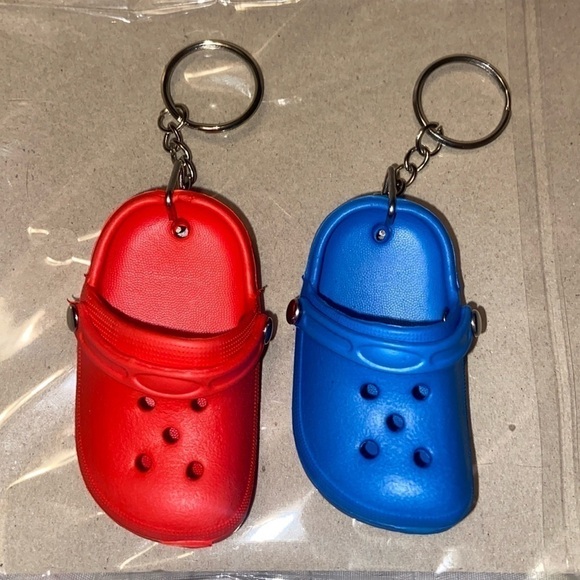 Boutique Crocs Like Shoe Keychain or Bag Charm New - Picture 1 of 10
